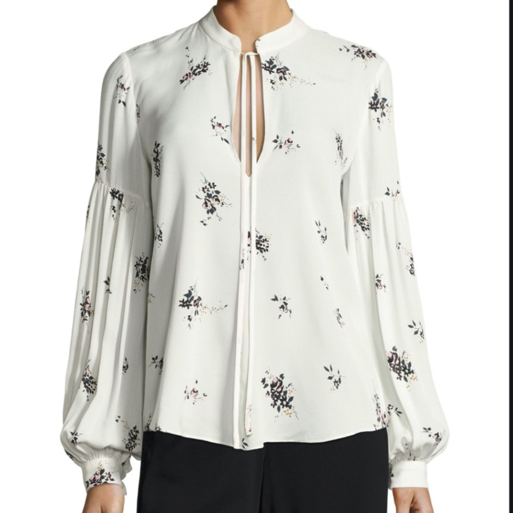 A.L.C. Ty Floral-Print Silk Top NWT🌷